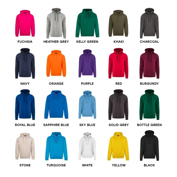  Hoodies Colour Options Image