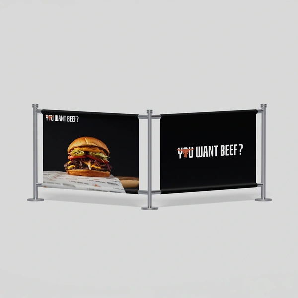  Cafe Barrier Banner Printing Image
